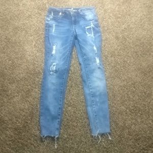 Ripped Almost Famous jeans size 3.